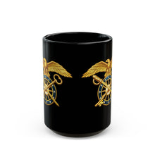 Load image into Gallery viewer, Black Mug (15oz) - Quartermaster Corps Branch Insignia - 3D - Enhanced