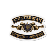 Load image into Gallery viewer, Die-Cut Magnet - USCG - Cutterman - Auxiliary w txt - 3D - Enhanced