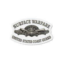 Load image into Gallery viewer, Die-Cut Magnet - USCG - Surface Warfare w txt - 3D - Enhanced