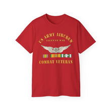 Load image into Gallery viewer, Unisex Ultra Cotton Tee - Army - US Army AirCrew - Air Crew Badge - Vietnam - Combat Veteran VN SVC X 300