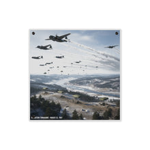 Load image into Gallery viewer, Acrylic Wall Art Panel - Operation Tomahawk - 187th Regimental Combat Team