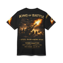 Load image into Gallery viewer, U.S. Army Field Artillery Tee — "King of Battle" 155MM Steel Graphic Tee