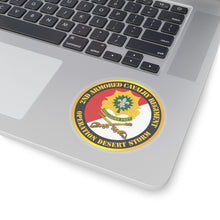 Load image into Gallery viewer, Kiss-Cut Stickers - Army - 2nd Armored Cavalry Regiment DUI - Red White - Operation Desert Storm