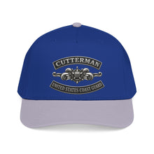 Load image into Gallery viewer, Mid Profile Baseball Cap - USCG - Cutterman - Enlisted w txt - 3D - Enhanced