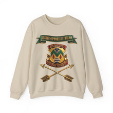 Load image into Gallery viewer, Crewneck Sweatshirt - 528th Support Bn - DUI - Ribbon - Branch - 3D - Enhanced