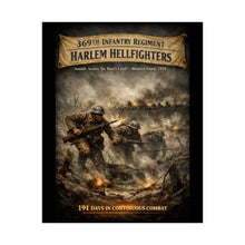 Load image into Gallery viewer, Matte Poster - 369th Infantry Regiment - Assault across No Man's Land - WWI - V2