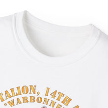 Load image into Gallery viewer, Unisex Ultra Cotton Tee - 6th Battalion, 14th Artillery Regiment - DUI - Warbonnets - VN SVC BAR - Top X 300