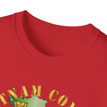 Load image into Gallery viewer, Unisex Ultra Cotton Tee - Vietnam Combat Veteran w 20th Engineer Brigade SSI - Dong Tam X 300