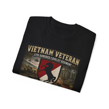 Load image into Gallery viewer, Vietnam Veteran – 11th Armored Cavalry Regiment – Blackhorse – Vietnam War Tribute T-Shirt – Vietnam Soldier – 1966–1972