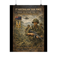 Load image into Gallery viewer, Matte Poster - SAS patrolling the jungle in Vietnam