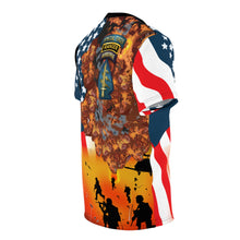 Load image into Gallery viewer, Unisex Cut & Sew Tee (AOP) - Special Forces at War with Flag