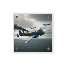 Load image into Gallery viewer, Acrylic Wall Art Panel - April 8, 1950, Baltic Sea - Latvia Soviet fighters shot down a U.S. Navy PB4Y-2 - Liberator - Cold War
