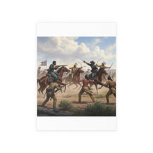 Load image into Gallery viewer, Indoor and Outdoor Silk Posters - 9th Cavalry Regiment fighting Native Americans during the Indian Wars