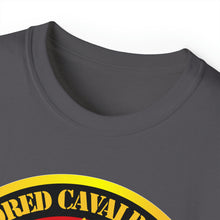 Load image into Gallery viewer, Unisex Ultra Cotton Tee - Army - 2nd Armored Cavalry Regiment DUI - Red White - Operation Desert Storm