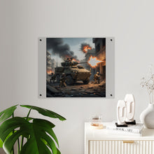 Load image into Gallery viewer, Acrylic Wall Art Panel - Marine LAV in support of the 2nd Battle of Fallujah