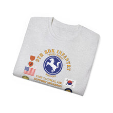 Load image into Gallery viewer, Unisex Tee, Military T-Shirt, Military Veteran Gift, Patriotic Shirt, Army Apparel - USAF - 21st Tactical Air Support Squadron - 9th Infantry Division - ROK w VN SVC - V3 - Group X 300