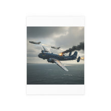 Load image into Gallery viewer, Indoor and Outdoor Silk Posters - April 8, 1950, Baltic Sea - Latvia Soviet fighters shot down a U.S. Navy PB4Y-2 - Liberator - Cold War