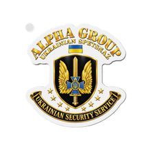 Load image into Gallery viewer, Die-Cut Magnet - Ukraine - Alpha Group - Ukrainian Spetsnaz - 3D - Enhanced