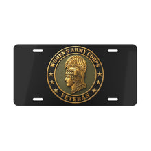 Load image into Gallery viewer, License Plate - Army - Women's Army Corps Veteran - 3D - Enhanced