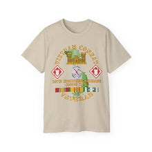 Load image into Gallery viewer, Unisex Ultra Cotton Tee - Vietnam Combat Veteran w 20th Engineer Brigade SSI - Dong Tam X 300