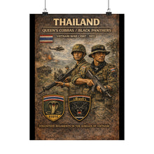 Load image into Gallery viewer, Matte Poster - Thailand's war heroes Cobras and Panthers