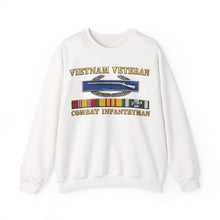 Load image into Gallery viewer, Crewneck Sweatshirt - Army - Vietnam Veteran - Cbt Infantryman w CIB VN SVC - 3D X 300