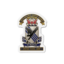 Load image into Gallery viewer, Die-Cut Magnet - Army - 505th Parachute Infantry Regiment (PIR) - DUI - United States Army - 3D - Enhanced