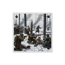 Load image into Gallery viewer, Acrylic Wall Art Panel - 101st Airborne Division fighting the German Army at the Battle of Bastogne