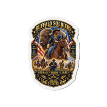 Load image into Gallery viewer, Die-Cut Magnet - Overall Buffalo Soldiers Tribute - 3D - Enhanced