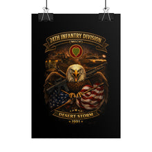 Load image into Gallery viewer, Rolled Posters - 24th Infantry Division - Desert Storm