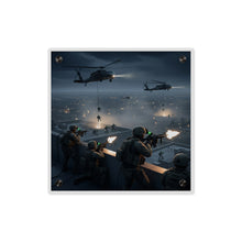 Load image into Gallery viewer, Acrylic Wall Art Panel - Night Air Assault by Army Rangers