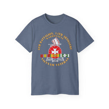 Load image into Gallery viewer, Unisex Ultra Cotton Tee - 6th Battalion, 14th Artillery Regiment - DUI - Warbonnets - VN SVC BAR - Top X 300