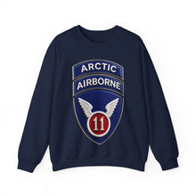 Load image into Gallery viewer, Crewneck Sweatshirt - 11th Airborne Division w Arctic Tab wo txt - 3D - Enhanced