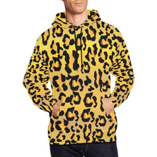 Load image into Gallery viewer, Men's All Over Print Hoodie (USA Size) (Model H13) - Leopard Camouflage