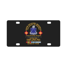 Load image into Gallery viewer, Army - 180th Infantry Regiment - 45th ID - Battle Pork Chop Hill, Korean War X 300 Classic License Plate