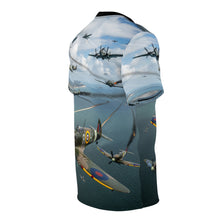 Load image into Gallery viewer, AOP Unisex Tee - British and German aircraft during the Battle of Britain