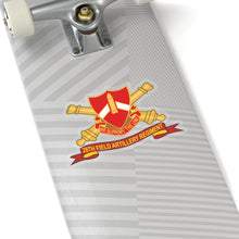 Load image into Gallery viewer, Kiss-Cut Stickers - Army - 28th Field Artillery Regiment w Br - Ribbon X 300