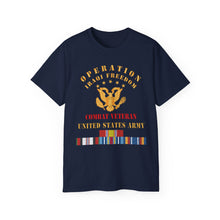 Load image into Gallery viewer, Unisex Ultra Cotton Tee - Army - IRAQI FREEDOM Veteran - Combat Veteran