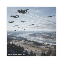 Load image into Gallery viewer, Indoor and Outdoor Silk Posters - Operation Tomahawk - 187th Regimental Combat Team
