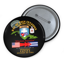 Load image into Gallery viewer, Custom Pin Buttons - Operation Zapata - Bay of Pigs - Cuba Invasion