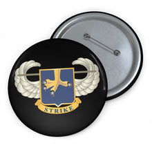 Load image into Gallery viewer, Custom Pin Buttons - 502nd Infantry Regiment w Air Assault Badge