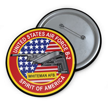 Load image into Gallery viewer, Custom Pin Buttons - USAF - B2 - Spirit - Stealth Bomber wo Txt