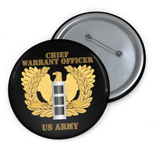 Load image into Gallery viewer, Custom Pin Buttons - Emblem - Warrant Officer - CW3