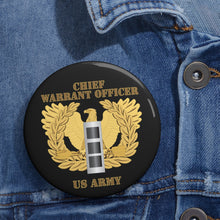 Load image into Gallery viewer, Custom Pin Buttons - Emblem - Warrant Officer - CW3