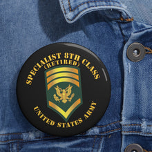 Load image into Gallery viewer, Custom Pin Buttons - Specialist 8th Class - SP8 - Retired