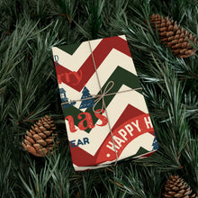Load image into Gallery viewer, Gift Wrap Papers - Christmas Chevron Patterns - V1