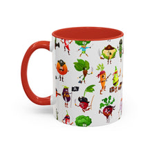 Load image into Gallery viewer, Accent Coffee Mug (11, 15oz) - Pirate Vegetables