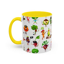 Load image into Gallery viewer, Accent Coffee Mug (11, 15oz) - Pirate Vegetables