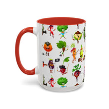 Load image into Gallery viewer, Accent Coffee Mug (11, 15oz) - Pirate Vegetables