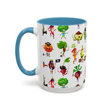 Load image into Gallery viewer, Accent Coffee Mug (11, 15oz) - Pirate Vegetables
